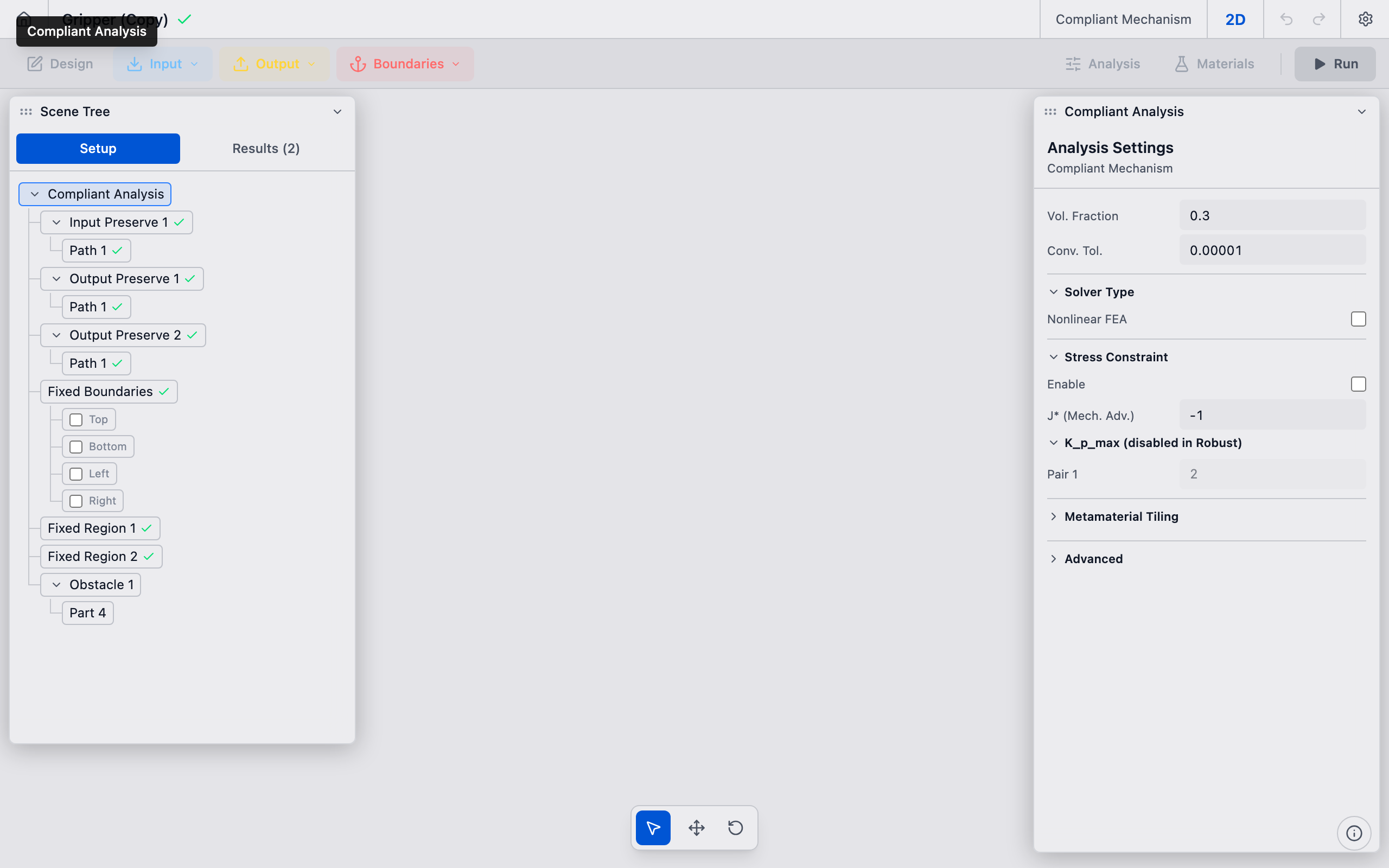 All bolt pads visible in the viewport