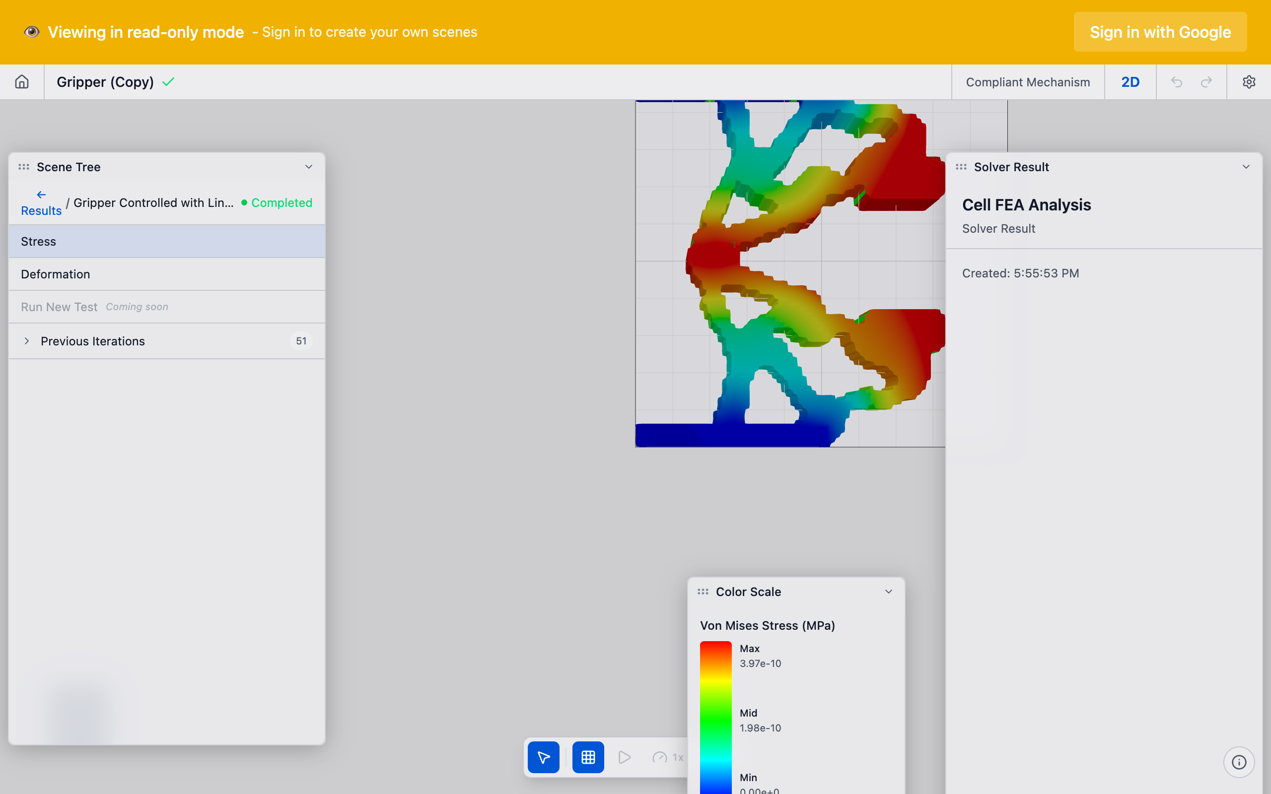 Material layout visualization in the viewport